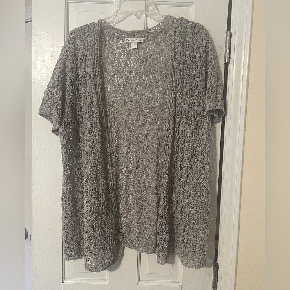 Coldwater Creek Light Gray Knit Sweater